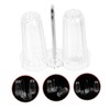 MAGICLULU 2 Sets Dispenser Holder Acrylic Spice Bottle Condiment Jar