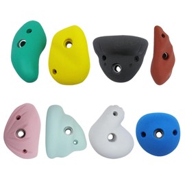 HEVSTIL 8 Climbing Holds, Rock Climbing Holds - Mounting Hardware Included - Climbing Rocks for DIY Rock Climbing Wall, Random