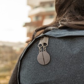 Bobino Zipper Clip | Anti Theft Purse & Backpack Lock | Anti Pickpocket | Travel Essentials | Purse and Backpack Safety | Travel Safety | 2 Pack Slate