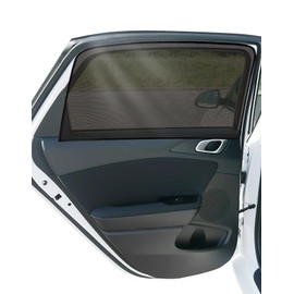 NebulaGlam Sun Protection Car Baby, Pack of 2 Magnetic Sun Protection Curtain, Sun Protection Car with UV Protection, Mesh Style, Car Window Blackout, More Magnets, Automotive General (Rear Window)