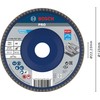 Bosch 2608607338 125 mm 40 Grit Metal Flap Disc