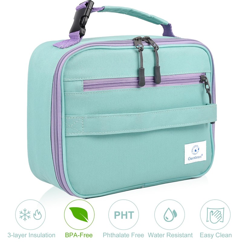 Genteen Lunch Box Kids,Insulated Lunch Bag Kids Boys Girls,Soft Bag