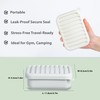 2PC Portable Leakproof Travel Soap Case, Silicone Travel Soap Case,