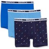 Nautica Men's Cotton Stretch 3-Pack Boxer Briefs, Aero Blue/Bright Blue/Sail