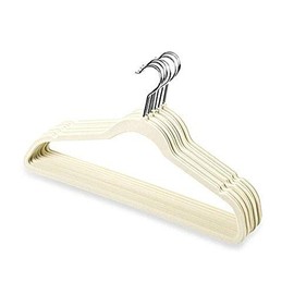 Only Hangers "Petite Size Linen Velvet Suit Hangers - 10 Pack
