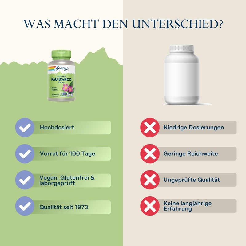 Solaray Pau D'Arco Inner Bark 550 mg | 100 Caps