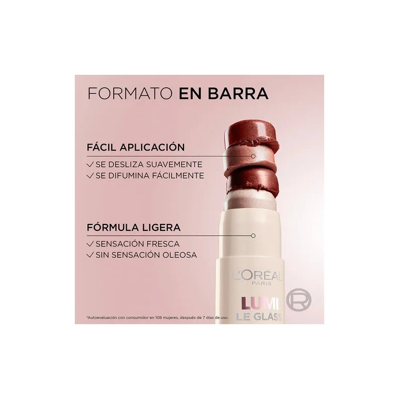 Iluminador En Barra Lumi Highlight Stick De Loral Paris Pink