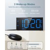 Upgraded Loud Alarm Clock with Bed Shaker for Heavy Sleepers,