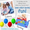 62 pcs/set Kids Rainbow Counting Bear Toys Educational Cognition Matching