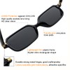 Azoxus Small Rectangle Sunglasses 90s Retro Women Men Sunglasses Vintage