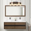 Bathroom Vanity Light Fixtures 4 Lights, Wooden Farmhouse Vanity Lights
