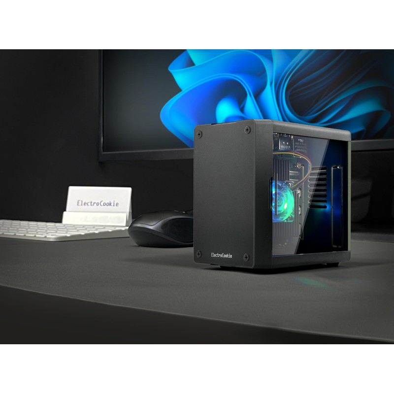 ElectroCookie Mini PC Case for Raspberry Pi 5 with Active