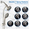 UCLIMAA High Pressure 48-Settings Shower Head with Handheld Shower,Drill-Free 3-Way