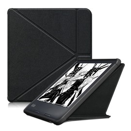 Kepuch Custer Case for Kobo Sage,Ultra-Thin PU-Leather Hard Shell Cover for Kobo Sage - Black