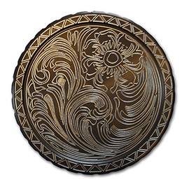 DipLidz Engraved Snuff lid Flower Scroll (Gray, Copenhagen Plastic, Skoal)