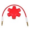 3.5mm Headphone Jack Splitter 3.5 Audio 5 Way 6 Port