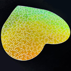 ARTGOW Crystal Clear Acrylic Puzzle, Love Hard Puzzles Cool, Difficult & Funny Heart Puzzle for Adults Perfect DIY Gift for Your Family & Friends