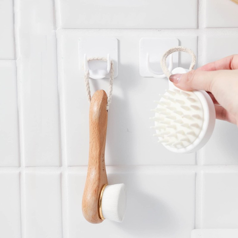 Resdenio Adhesive Shower Curtain Rod Holder - 2 Pack Curtain