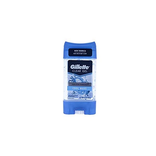 Gillette Anti-Perspirant Deodorant Clear Gel, Cool Wave 3.8 oz
