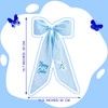 Maysing Embroidery Easter Basket Bow Happy Easter Bunny Bow 11.8
