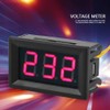 AC Voltmeter Digital LED Display Voltage Meter Panel 2 Wire