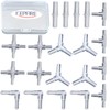Kepfire 20 Pcs Aquarium Airline Tubing Connectors Plastic Air Valve
