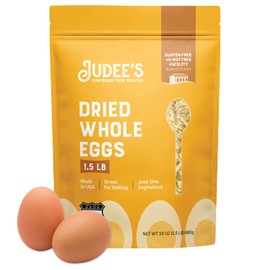 Judee's Gluten Free Dried Whole Egg Powder - Gluten-Free Egg Substitute for Baking - Protein Powder for Cooking - 1.5 lb Pouch