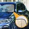 YYZZH Cute Sleepy Cartoon Panda Car Windshield Sun Shade Block