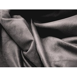 Faux Suede Suedette Fabric Material 150g - Charcoal, 1mtr - 150cm x 100cm