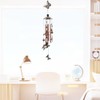 Butterfly Chimes Wrought Iron Wind Chimes with 4 Hollow Metal