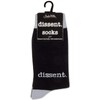 ARCHIE MCPHEE Dissent Women's Crew Socks in Black and Gray
