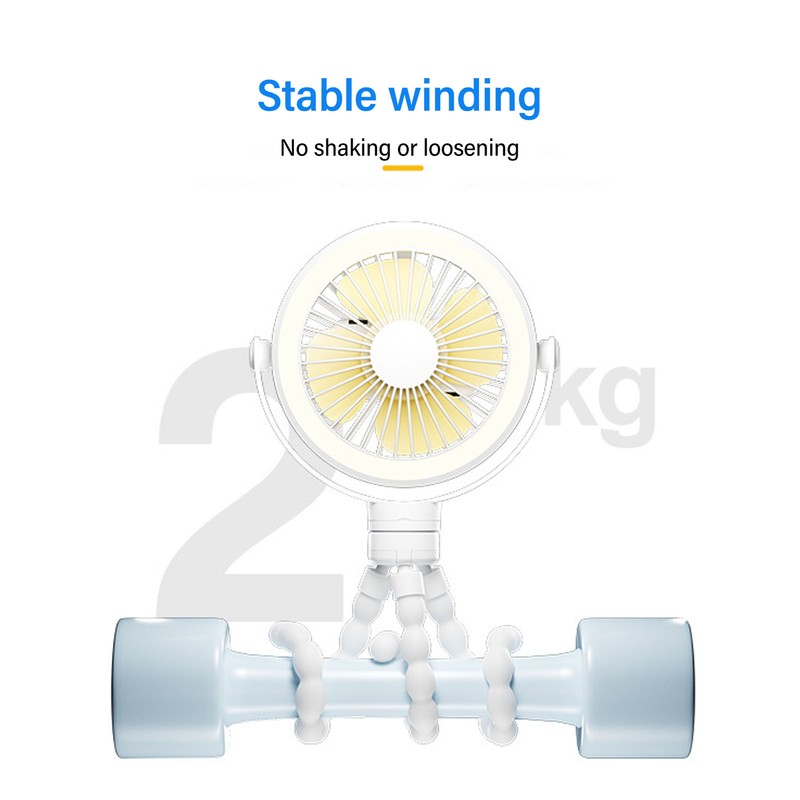 Outdoor Baby Stroller Fan Portable Handheld Cooling Fan Clip On