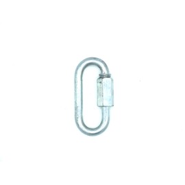 DuraBrite Zinc Plated Oval Quick Link 3/16" - Marine Grade, Chain Link Connectors, Threaded Screw Links (Pack of 50)