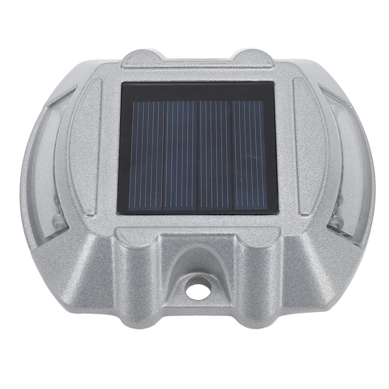 Solar Deck Lights Silver Aluminium Alloy High Brightness LED Solar