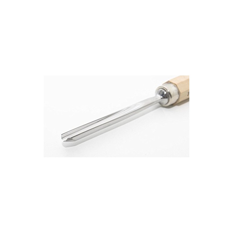 Cherrywood Notched Chisel with White Beechwood Handle Stitch 11 Upright