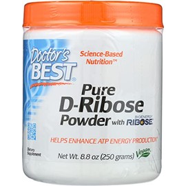 Doctors Best Best D-Ribose Powder with BioEnergy Ribose, Non-GMO, Vegan, 250 Grams (Pack of 1)