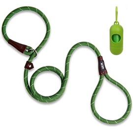 Wolfi Correa para Mascota Duradera, Correa Resistente y cómoda para Perro, Correa de Entrenamiento para Perros Grandes y Medianos, Ajustable de Nylon (Verde)