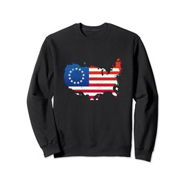 Betsy Ross Flag USA Sweatshirt
