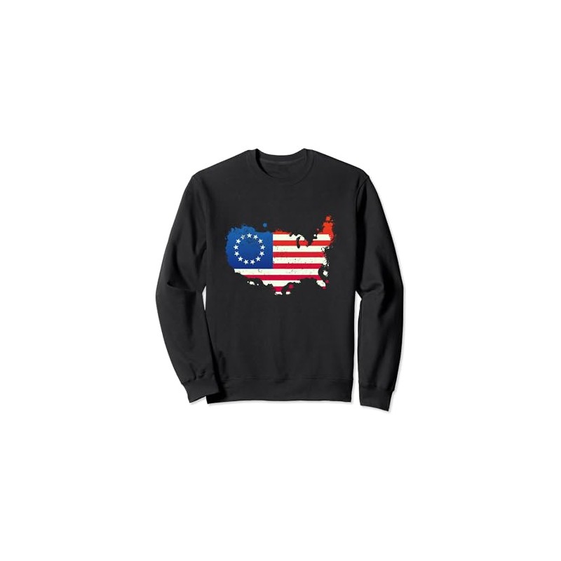 Betsy Ross Flag USA Sweatshirt