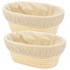 2 PCS 8 inch Oval Long Banneton Brotform Bread Dough