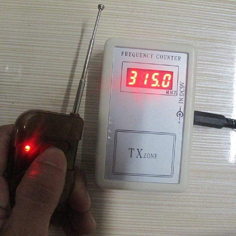 1 x Frequency Counter + Power Cable, Handheld Frequency Detector