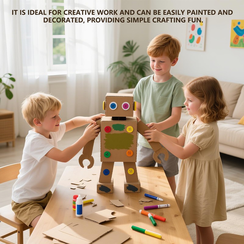 Coco Berming Pack of 30 A4 Corrugated Cardboard for Crafts,
