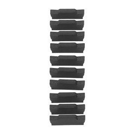 10Pcs Carbide Insert Cutter PVD Coating CNC Cutting Milling Accessory Set Kit for Metal