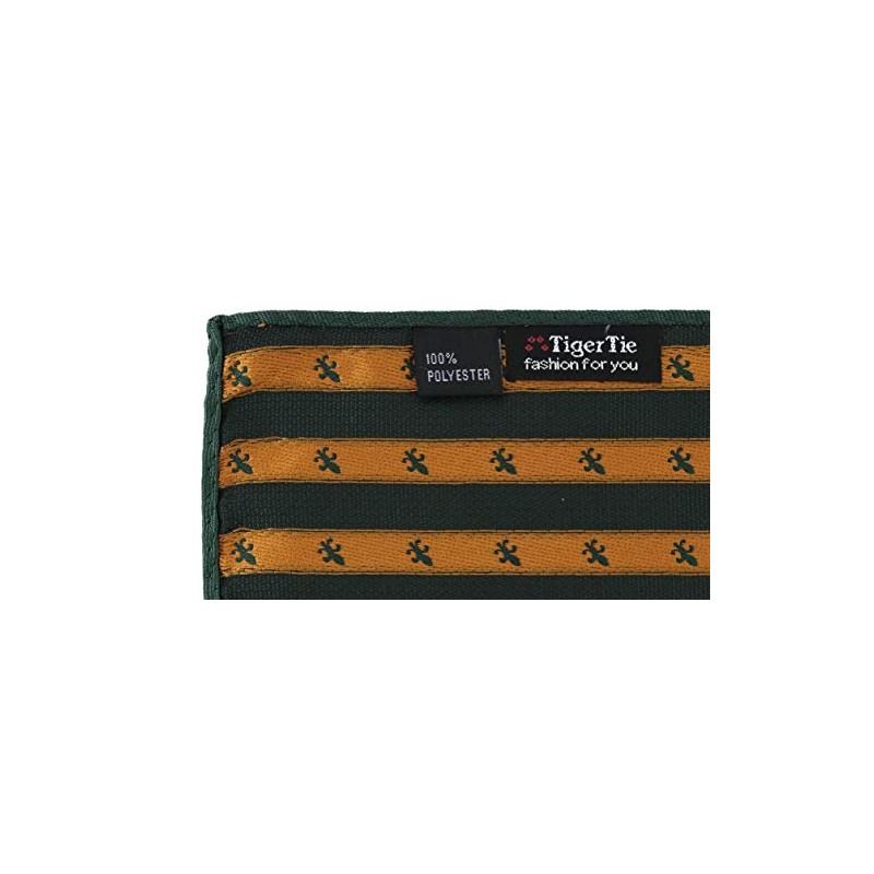 TigerTie Designer Pocket Square with Lilies Pattern - Pocket Square