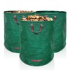 Gardenpal 3 Pack 72 Gallon Reusable Yard Waste Bag, Heavy