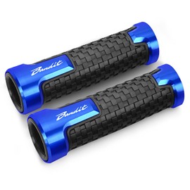 YLFDC Motorcycle Grips 7/8" 22mm Universal Non Slip Handlebar Grips for Suzuki GSF 600 650 1200 1250 1250s Bandit (Blue)