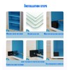 KAFENDA 2pcs Black Frameless Door Hinge Glass Door Hinges is