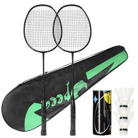 Training Badminton Racket Shuttlecock Set Physical Education Exercise Sports Equipment Iron Alloy Badminton Racket Kit