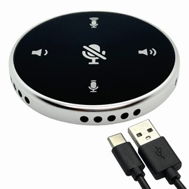 ZOOM Teams Line Webinar Microphone Speakerphone for Meetings, Small, Lightweight, USB Connection, Wired, Remote Meetings, Web Conferences, Remote Work, Easy Connection, Japanese Instruction Manual Included (English Language Not Guaranteed)