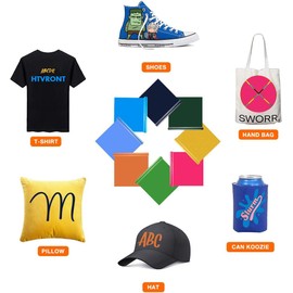 HTVRONT HTV Heat Transfer Vinyl - 12" x 8ft Orange HTV Vinyl for T Shirts, Iron on Vinyl for All Cutting Machine - Easy to Cut & Weed for Iron on Design (Orange)